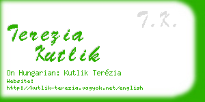 terezia kutlik business card