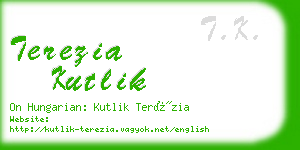 terezia kutlik business card